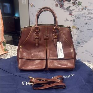 Dooney & Bourke Brown Florentine Clayton